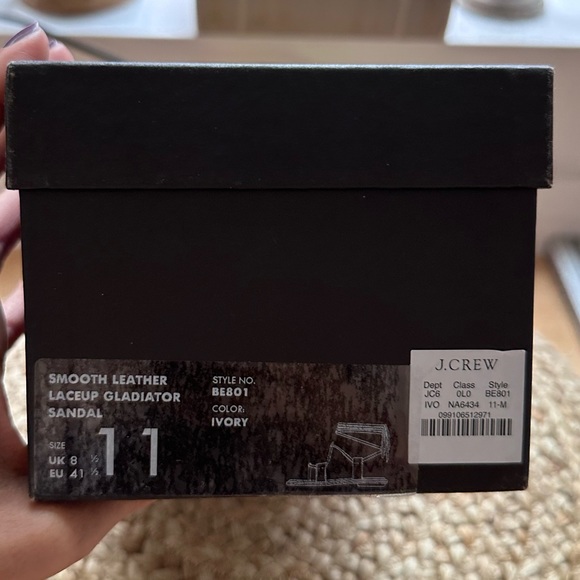 Sorrento lace-up gladiator sandals in leather US 11 - Picture 4 of 5